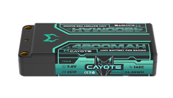 CAYOTE Racing Lipo Battery, 145C, 4600mAh, 7.6V, 34.96Wh