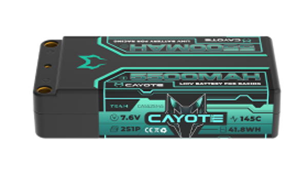 CAYOTE Racing Lipo Battery, 145C, 5500mAh, 7.6V, 41.8Wh