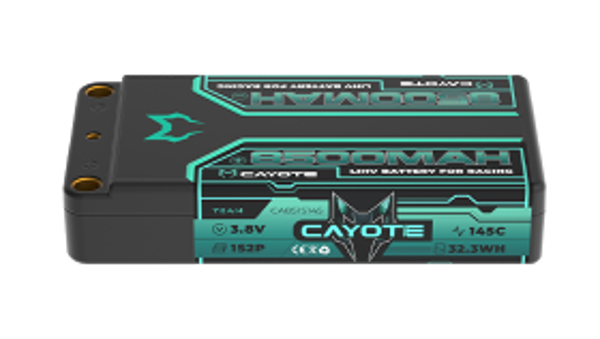 CAYOTE Racing Lipo Battery, 145C, 8500mAh, 3.8V, 32.3Wh