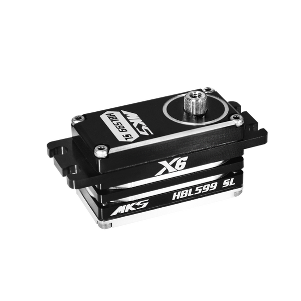 MKS Black Aluminium HBL599SL Low Profile 23kg 7.4V Brushless Metal Geared Servo
