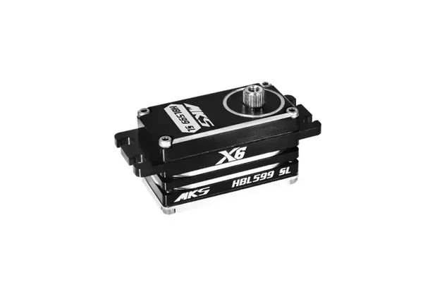 MKS Black Aluminium HBL599SL Low Profile 23kg 7.4V Brushless Metal Geared Servo