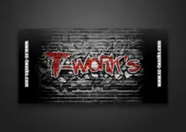 TT-048-A T-Work's Roll up Pit Mat 120 x 60 cm With Carry Strap ( Graffito style )