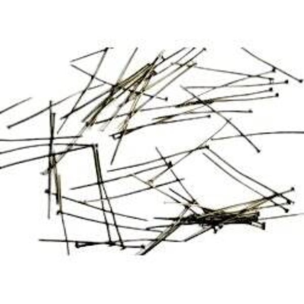 50 tiges clous à tête plate 40x0.7mm