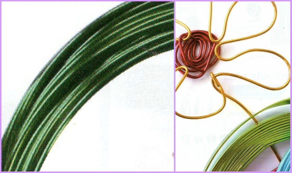 5M fil alu vert foncé diam.1,5mm