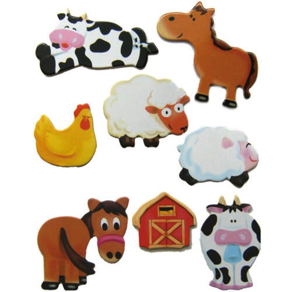 set motifs animaux de la ferme