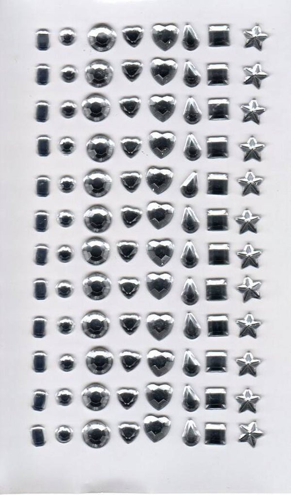 planche de 96 strass diamants