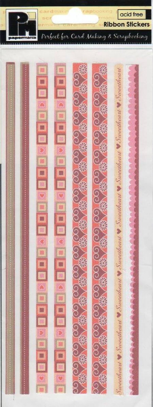 planche de stickers ruban