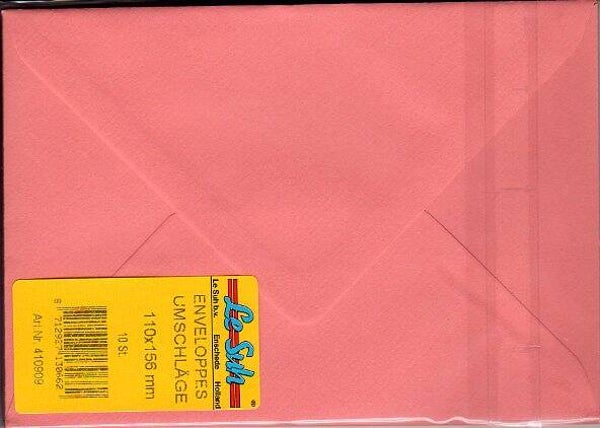 pack de 10 enveloppes saumon