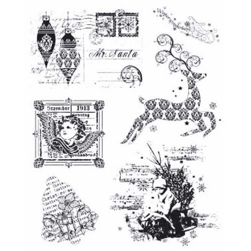 tampons transparents motifs Noël