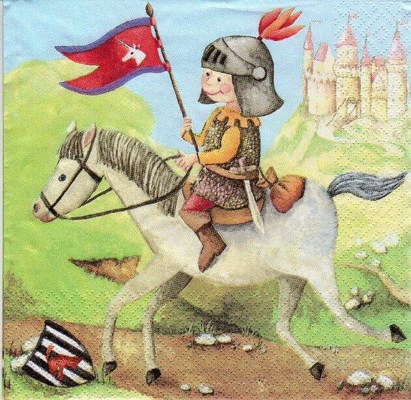 lot de 10 serviettes en papier thème enfants