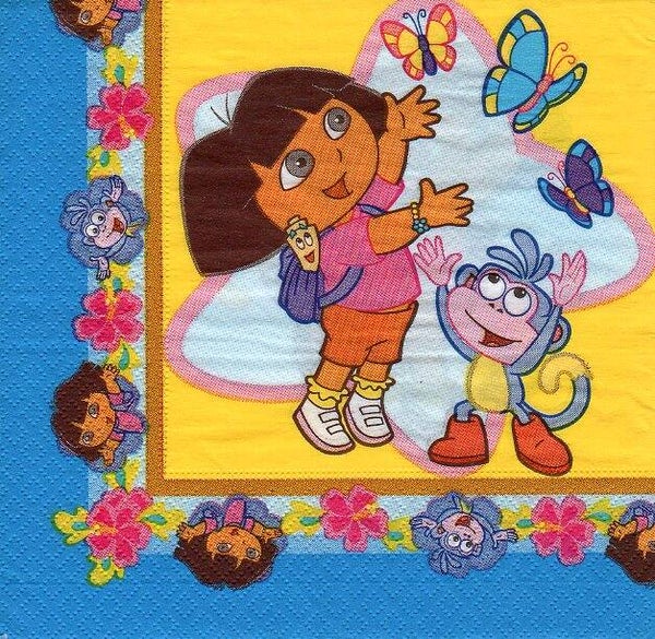 lot de 10 serviettes en papier thème enfants