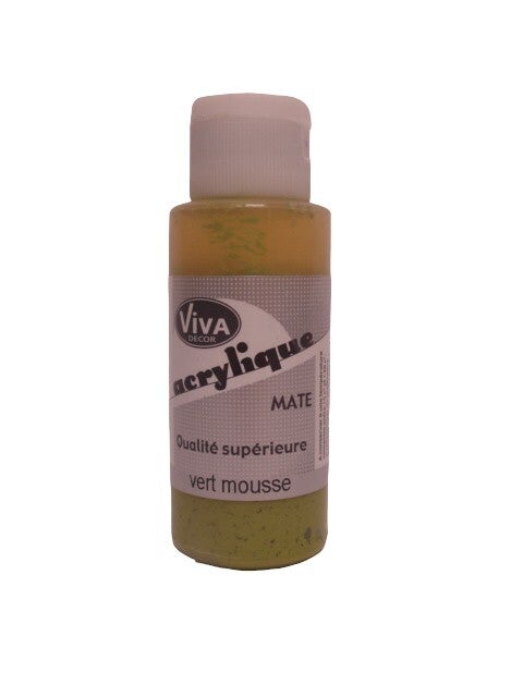 peinture viva mat 60ml  vert mousse