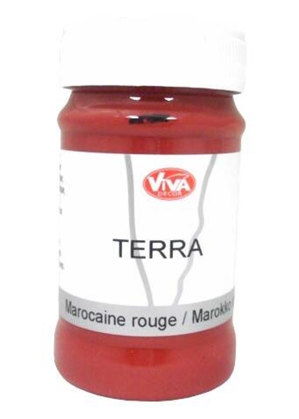peinture TERRA 90ml rouge maroc