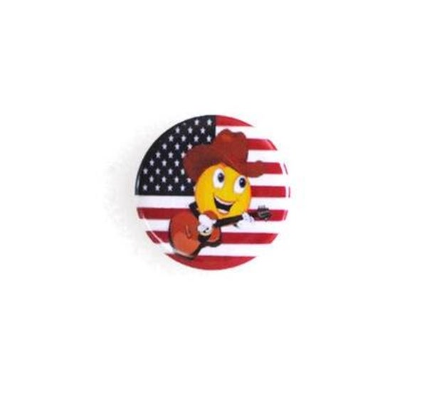 badge "smiley USA"