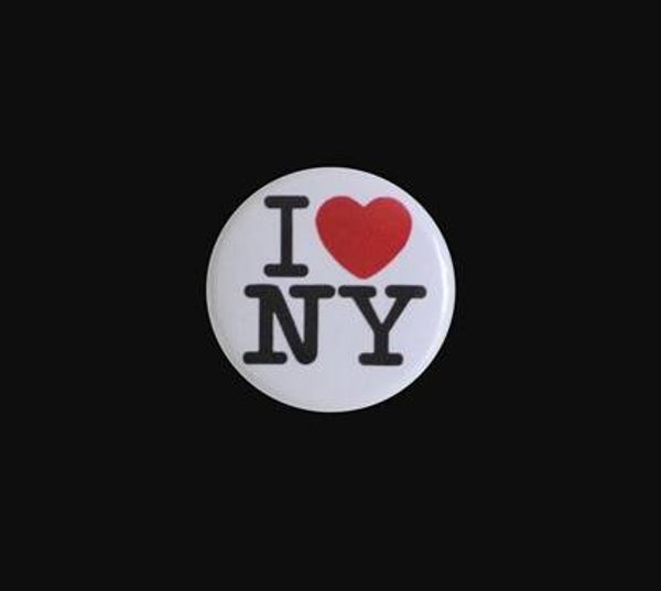 badge "I love NY"
