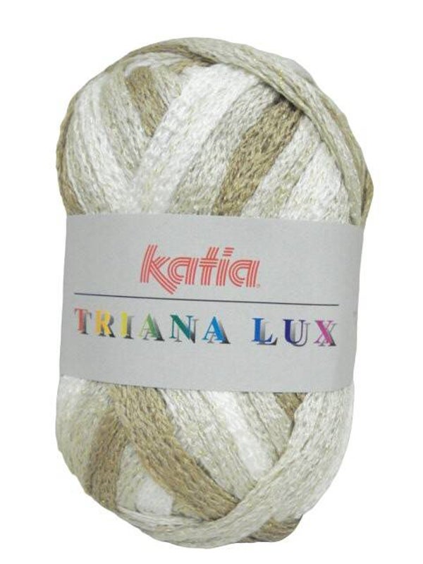 laine katia - pelote triana lux beige irisé