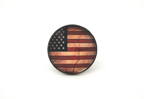 bague "drapeau USA vintage"