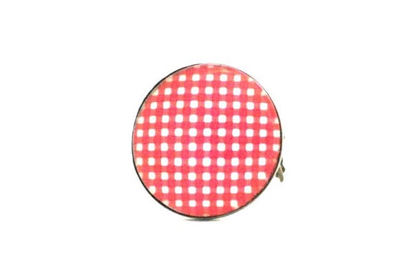 bague "vichy rouge"