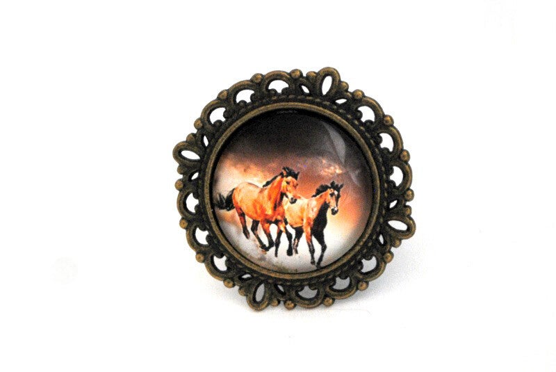 bague "chevaux au galop"