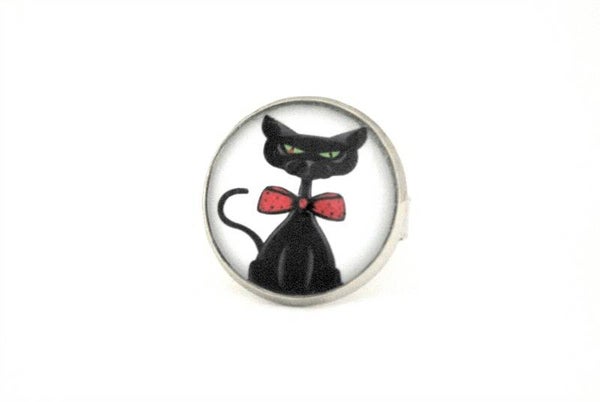 bague "chat noir"