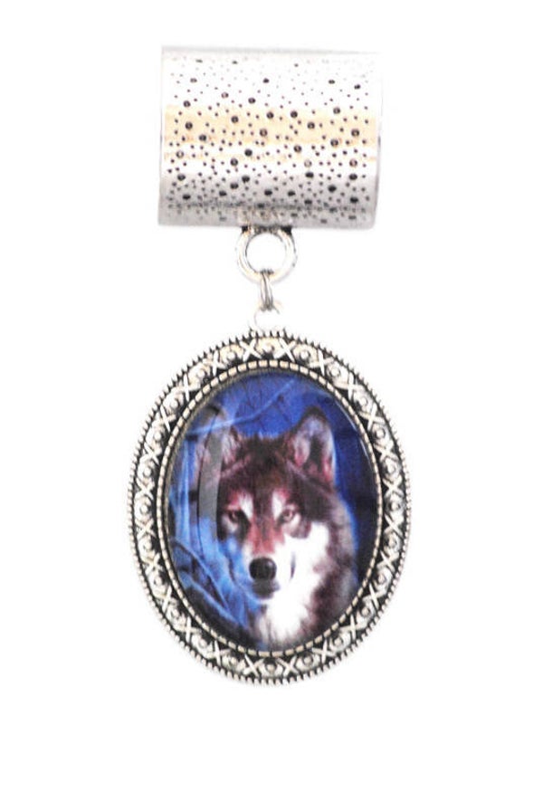 bijou de foulard "loup"