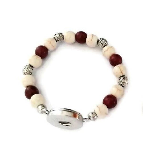 bracelet pour pression perles