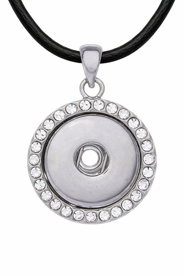 collier pour pression pendentif strass
