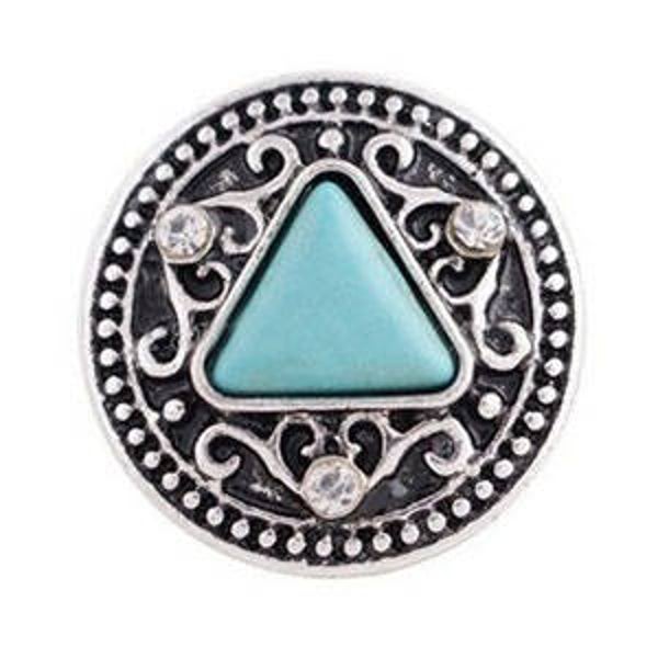 pression "turquoise et strass"