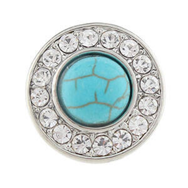 pression "turquoise et strass"