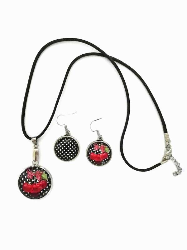 parure "cerises"