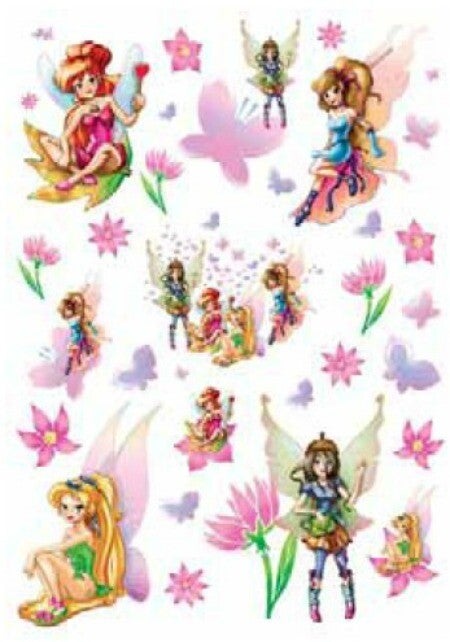 papier de riz - fées - 35X50