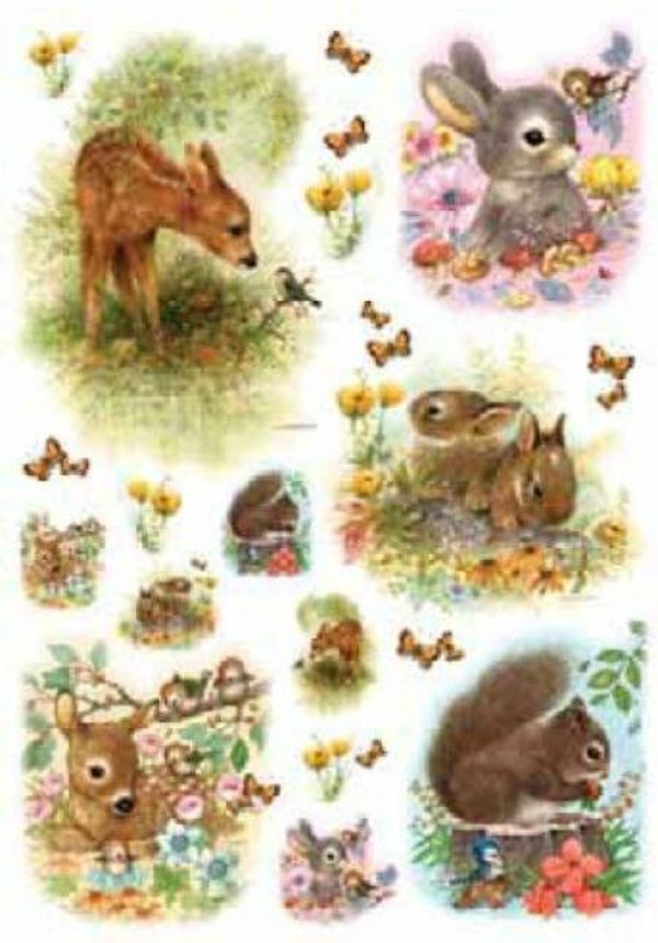 papier de riz - douceurs - 35X50