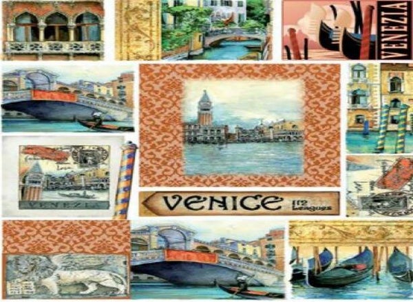 papier de riz- Venise - 35X50