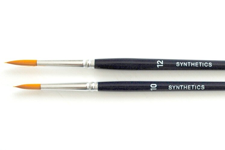 2 pinceaux ronds N°10 et N°12