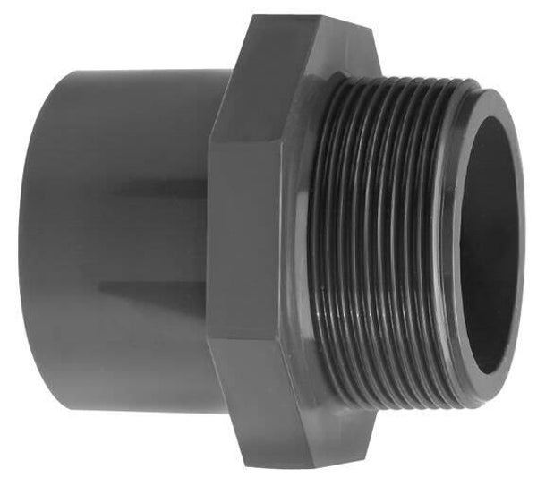 PVC draadeind 40mm x 1'' incl bocht
