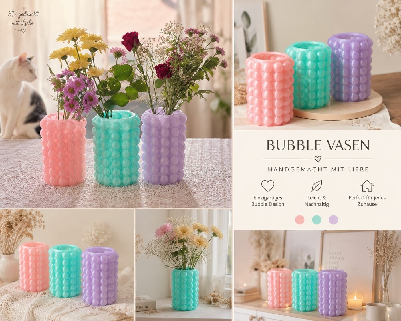 Bubble Vase - Moderne Vase aus dem 3D - Druck