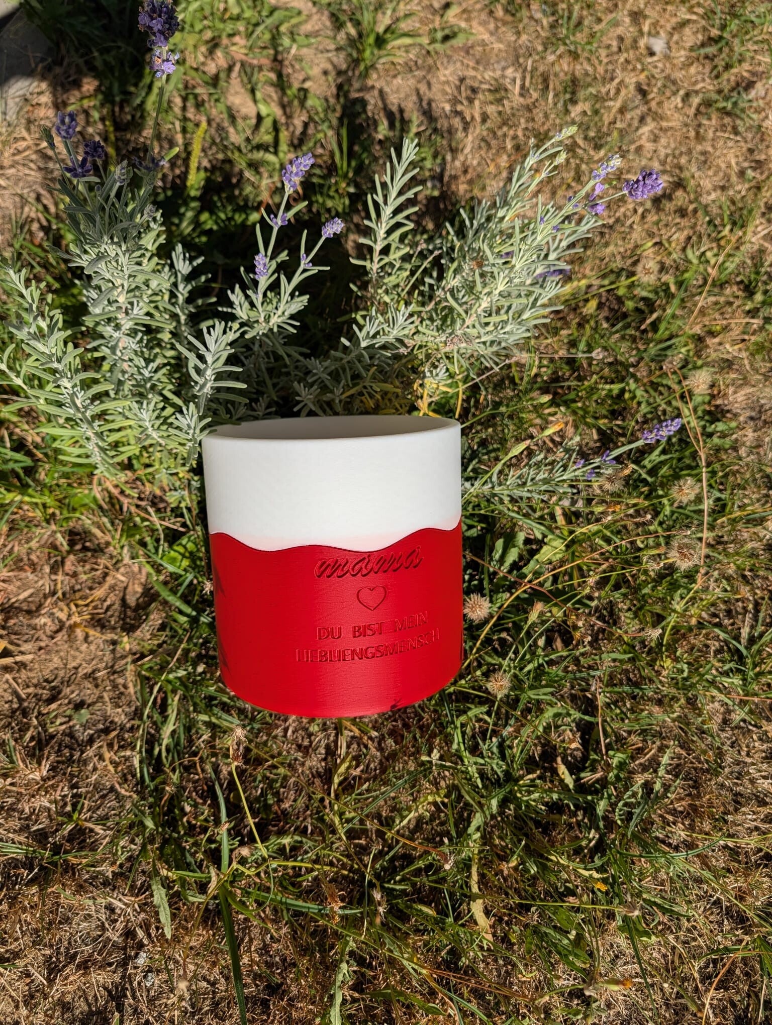 Personalisierter Blumentopf mit Wunschname & Wunschbotschaft ❤️