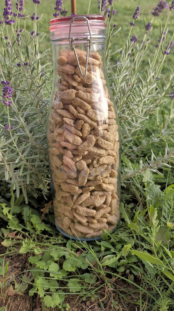 Personalisierte Vorratsflasche aus Glas mit Wunschgravur