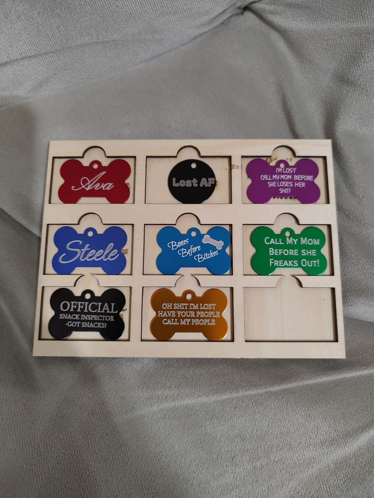 Laser engraved Dog Tags