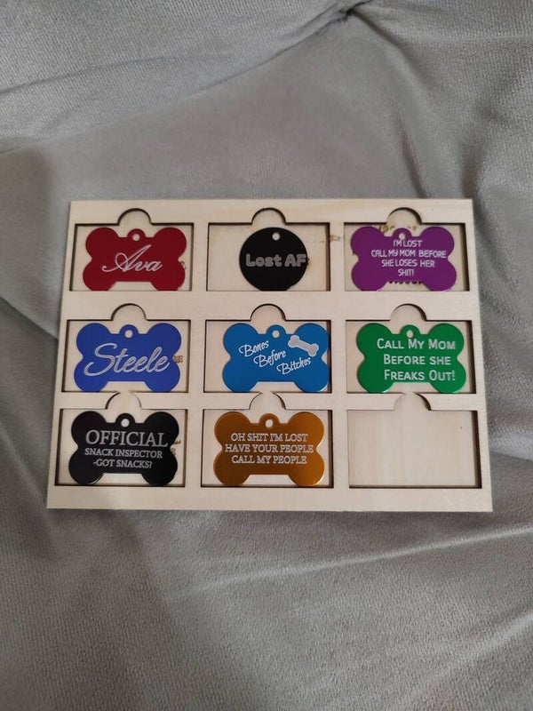Laser engraved Dog Tags