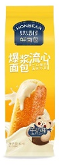 牛奶面包honbear brioche con crema al latte