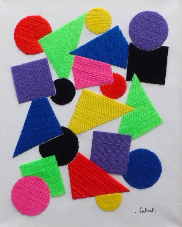 Géométrie 40x50 cm