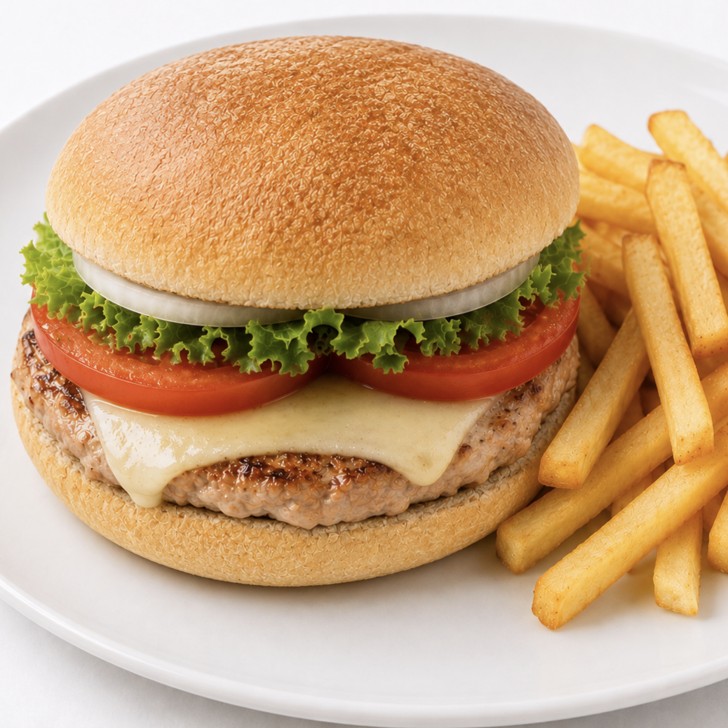 HAMBURGUESA, CERDO
