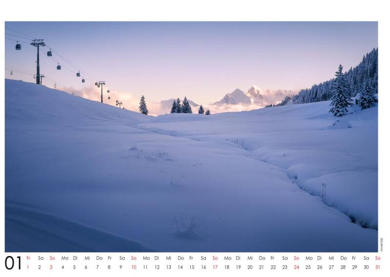 Januar 2027 – Verschneite Berglandschaft
