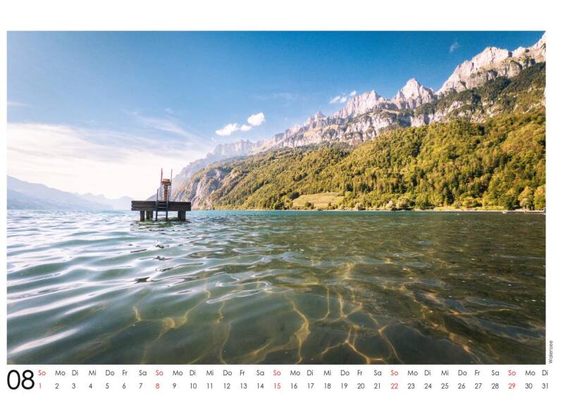 August 2027 – Seeufer mit Sprungturm