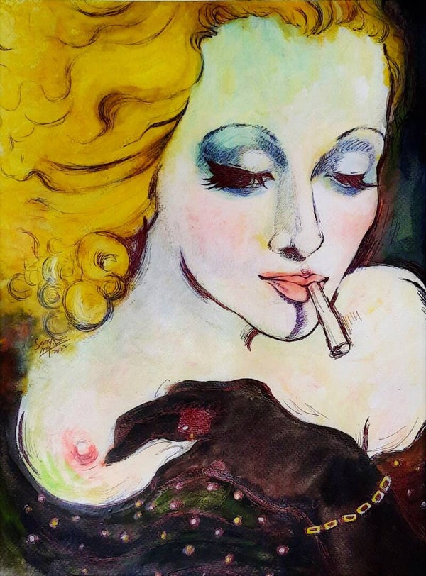 Portrait Femme Marlene Dietrich
