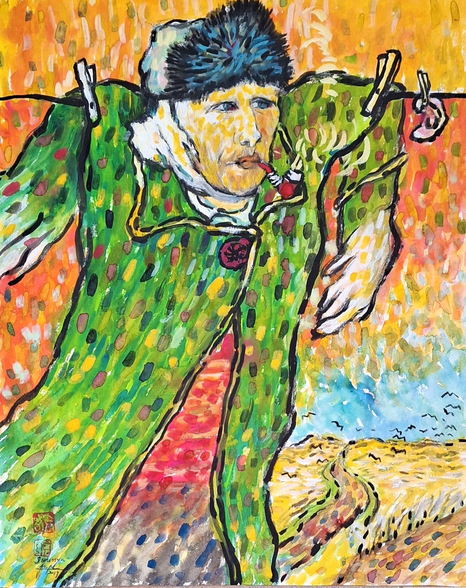 Homme linge VAN GOGH