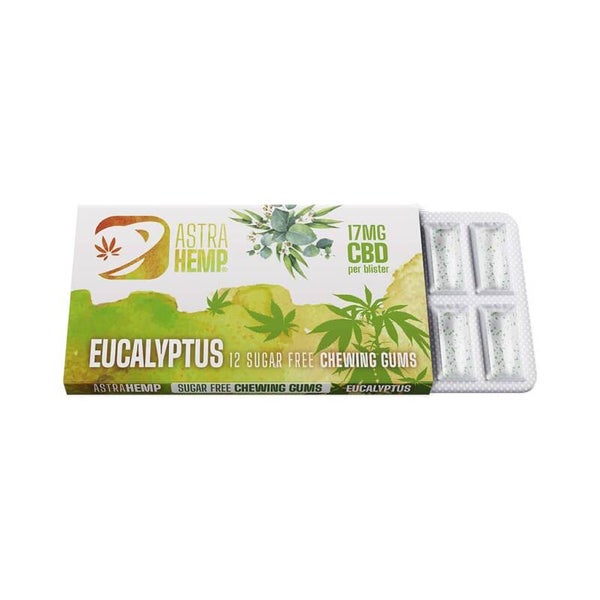 Astra Hemp Eucalyptus Chewing Gum – 17mg CBD