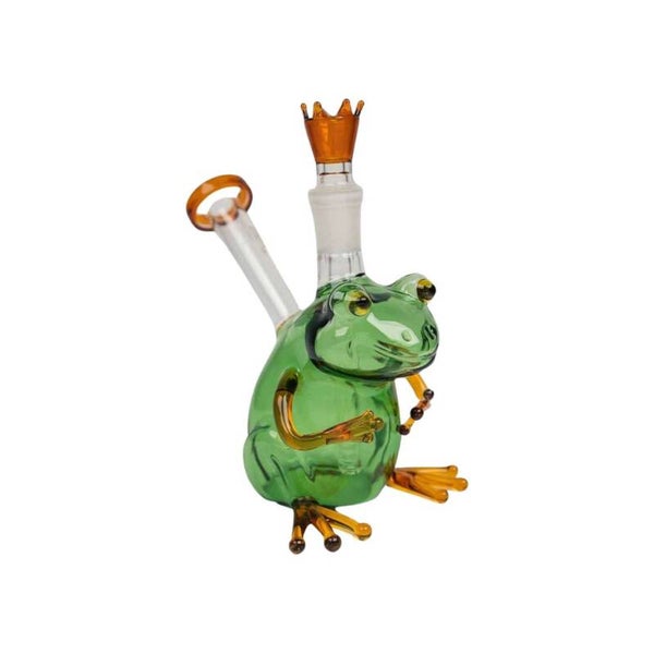 Bong in vetro - King Frog - Black Leaf