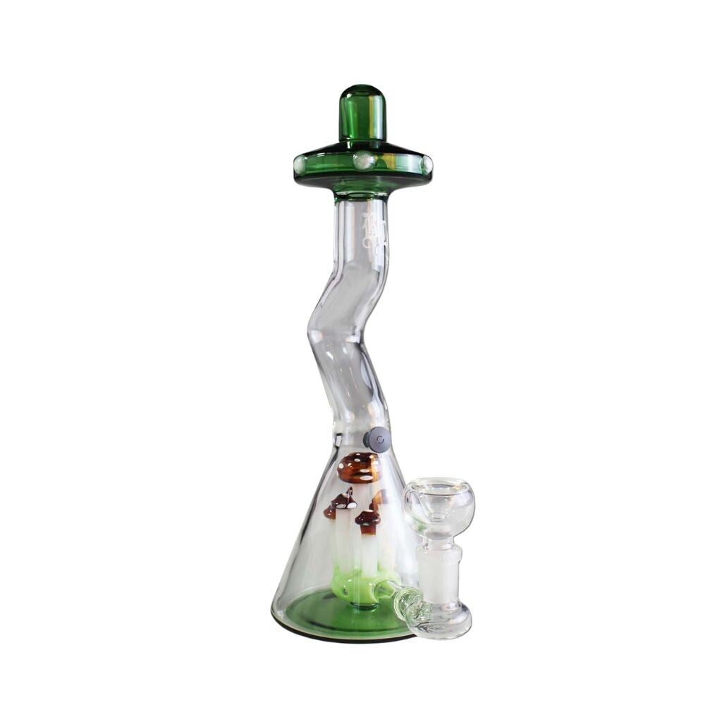 Bong in vetro - Toadstools - Black Leaf